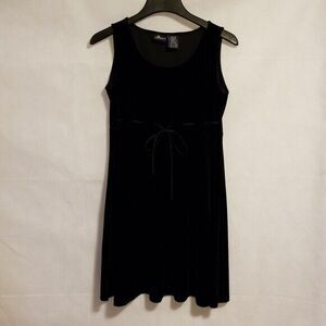 Liz Sport Petite Velour Black Dress Size Petite S